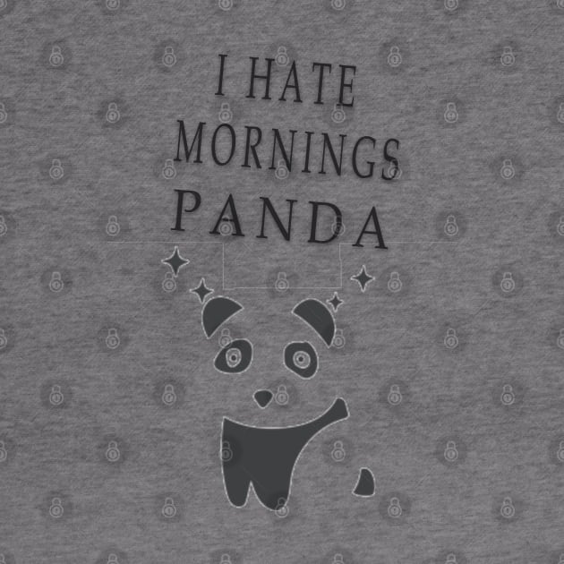 I hate morning panda,I hate morning people by fanidi